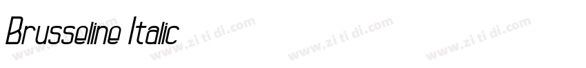 Brusseline Italic字体转换